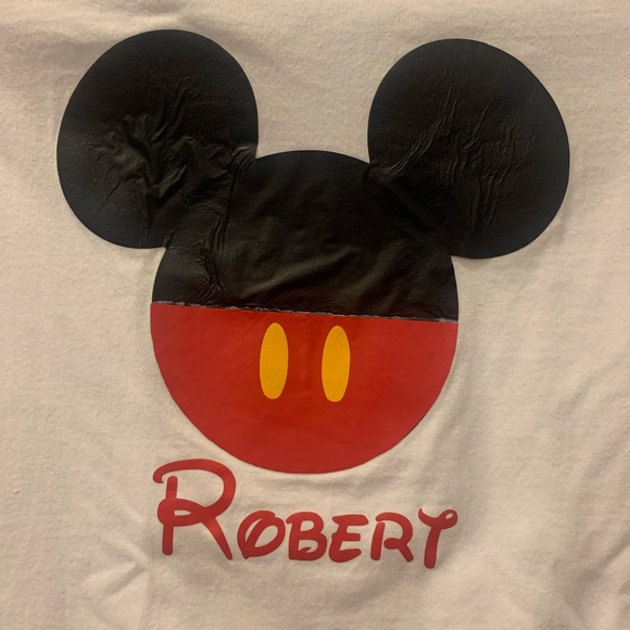 Boys “ROBERT” custom Disney shirt sz S - Picture 3 of 3
